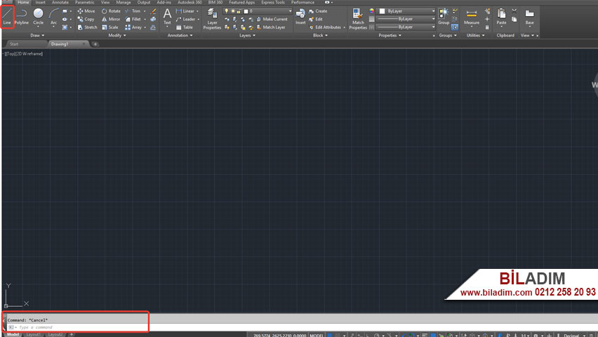 autocad-line-komutu-anlatimi