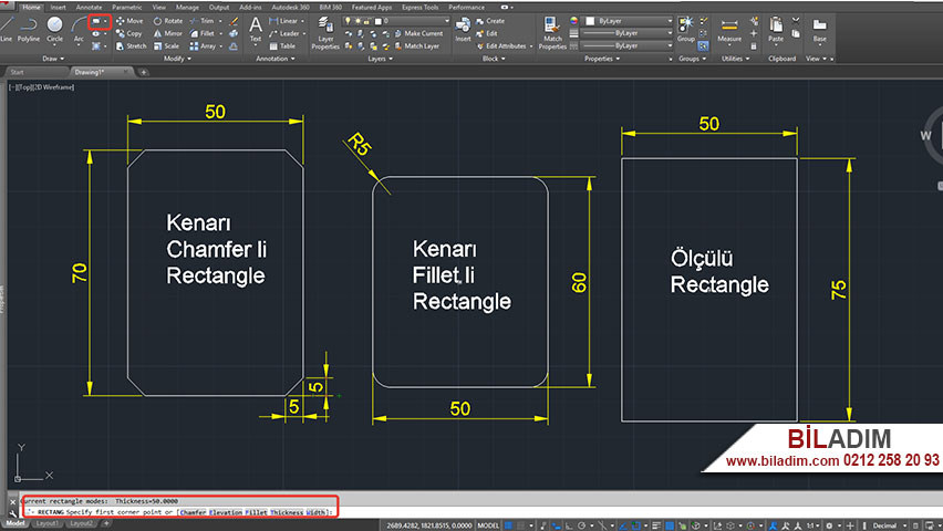 autocad-rectangle-komutu-nasil-kullanilir